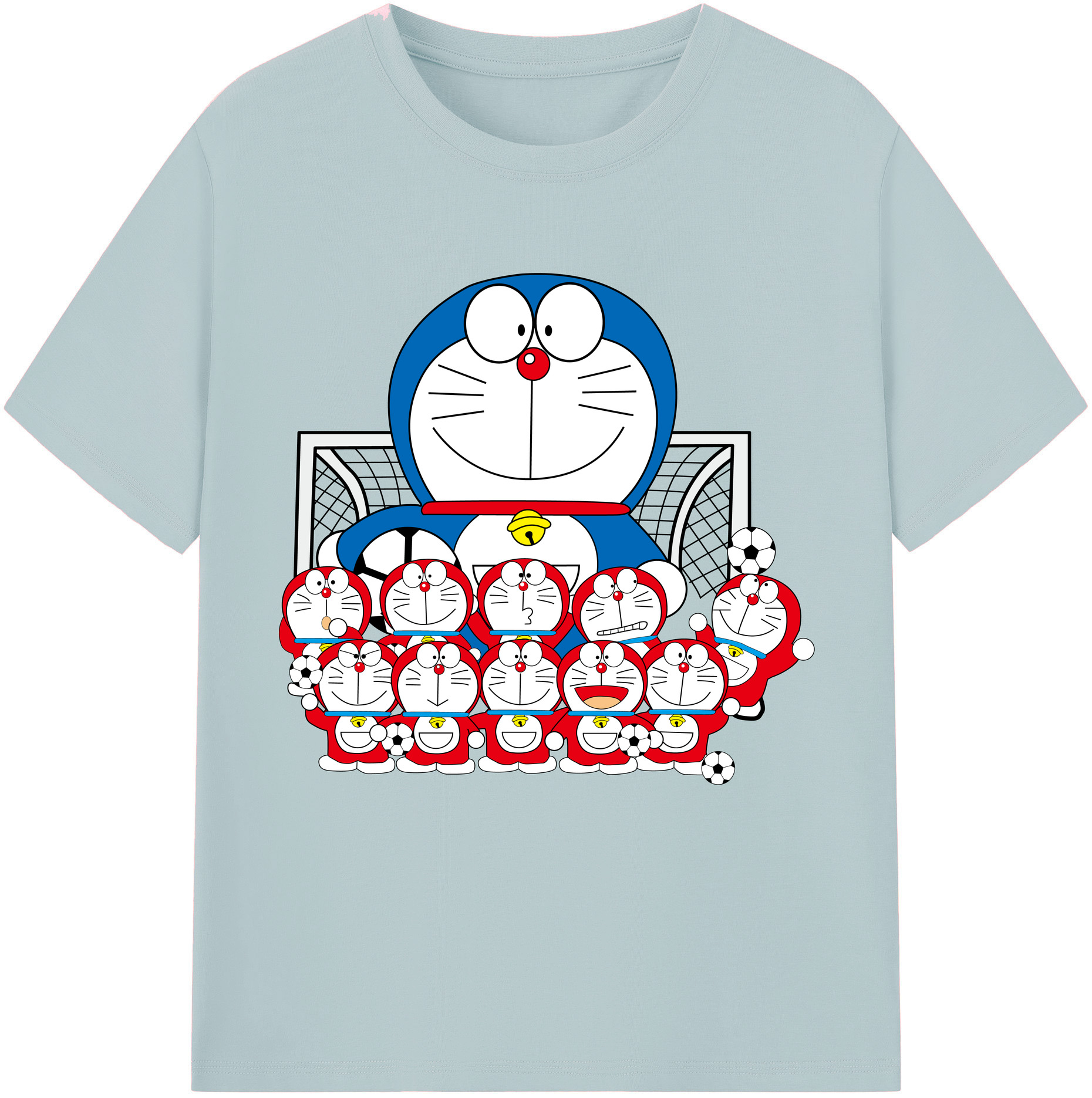 （画像用） ドラえもん Doraemon 綿100％半袖Tシャツ（フロントプリント）